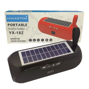 Caixa De Som Com Painel Solar  H'maston  Yx-182