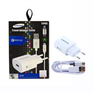 Carregador Samsung Turbo  30W Tipo C / V8