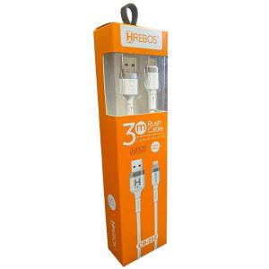 Cabo Tipo Lightning IOS - 3M  HREBOS  CB-252
