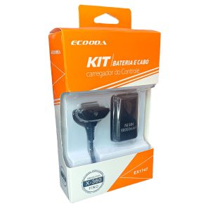 Carregador e Bateria P/ Controle Xbox 360