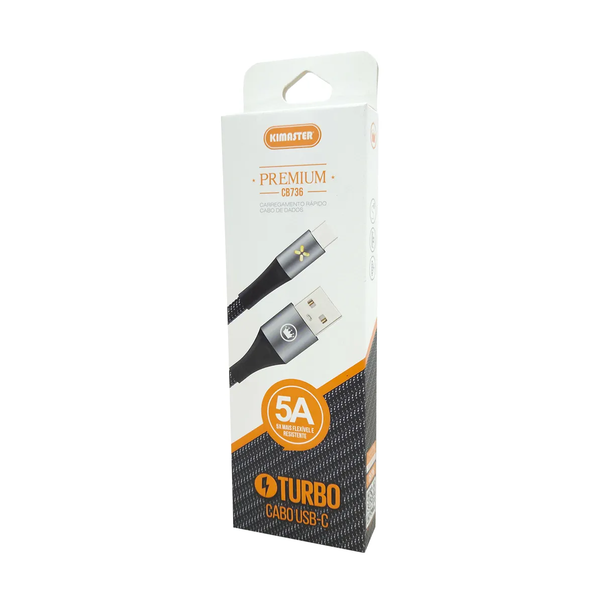 Cabo Carregador Micro Usb –  Tipo C-Turbo –KIMASTER CB736