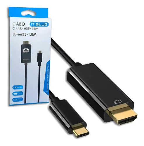 Cabo HDMI Tipo C IT-BLUE LE-6633-1.8M