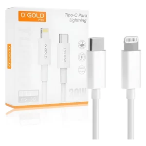 Cabo iPhone AGOLD Tipo-C para Lightning CB-50 30W