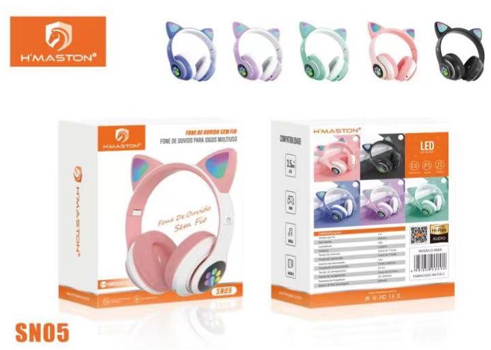 Fone de Ouvido Gatinho H´MASTON SN-05