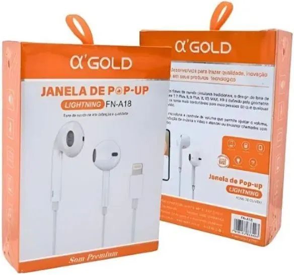 Fone de Ouvido Iphone A´GOLD FN-A18