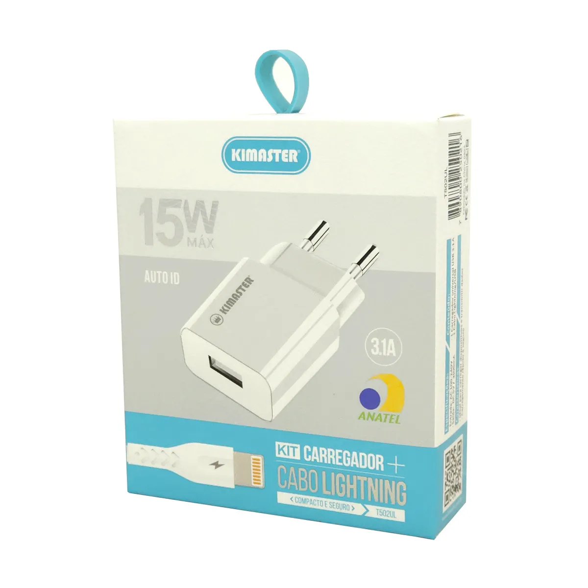 Carregador Kimaster iPhone 3.1 i 15W