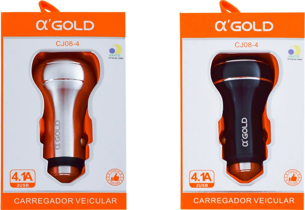 Fonte Veicular USB A'gold CJ08-4