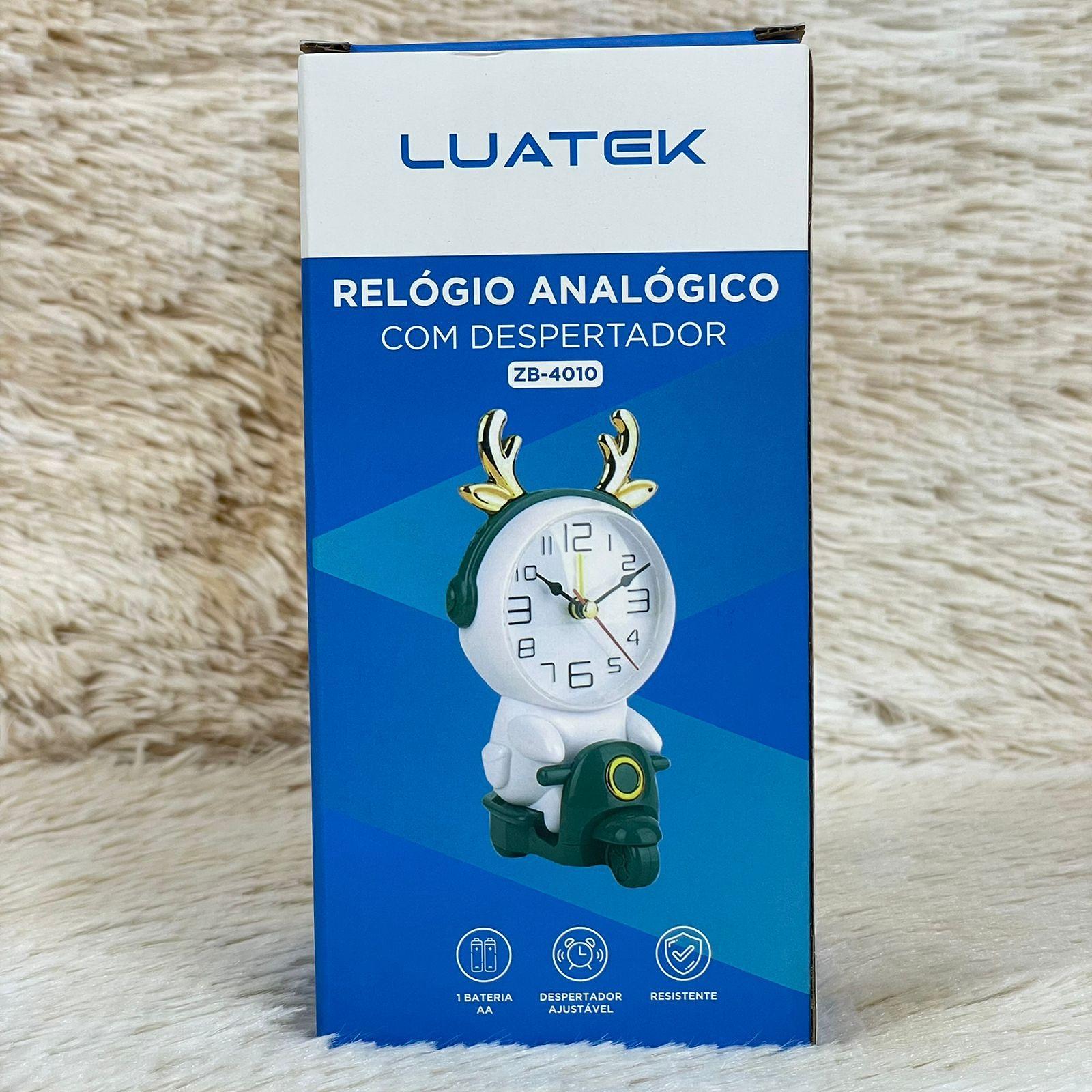 Reógio e Despertador de Mesa LUATEK ZB-4010