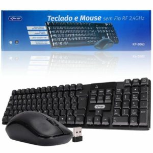 Teclado e Mouse Sem Fio KNUP KP-2063