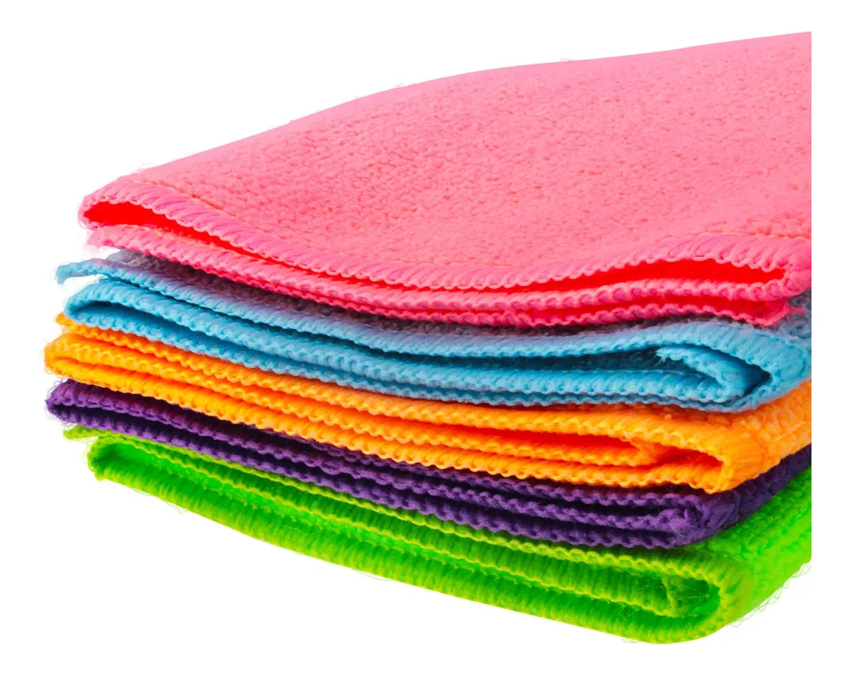 Pano de Microfibra KIT com 5 UN