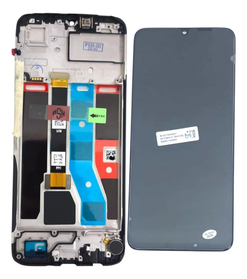 Frontal REALME NOTE 50 VIVID com ARO