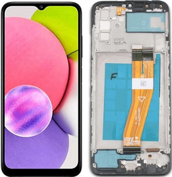 Frontal SAMSUNG A03 VIVID com ARO