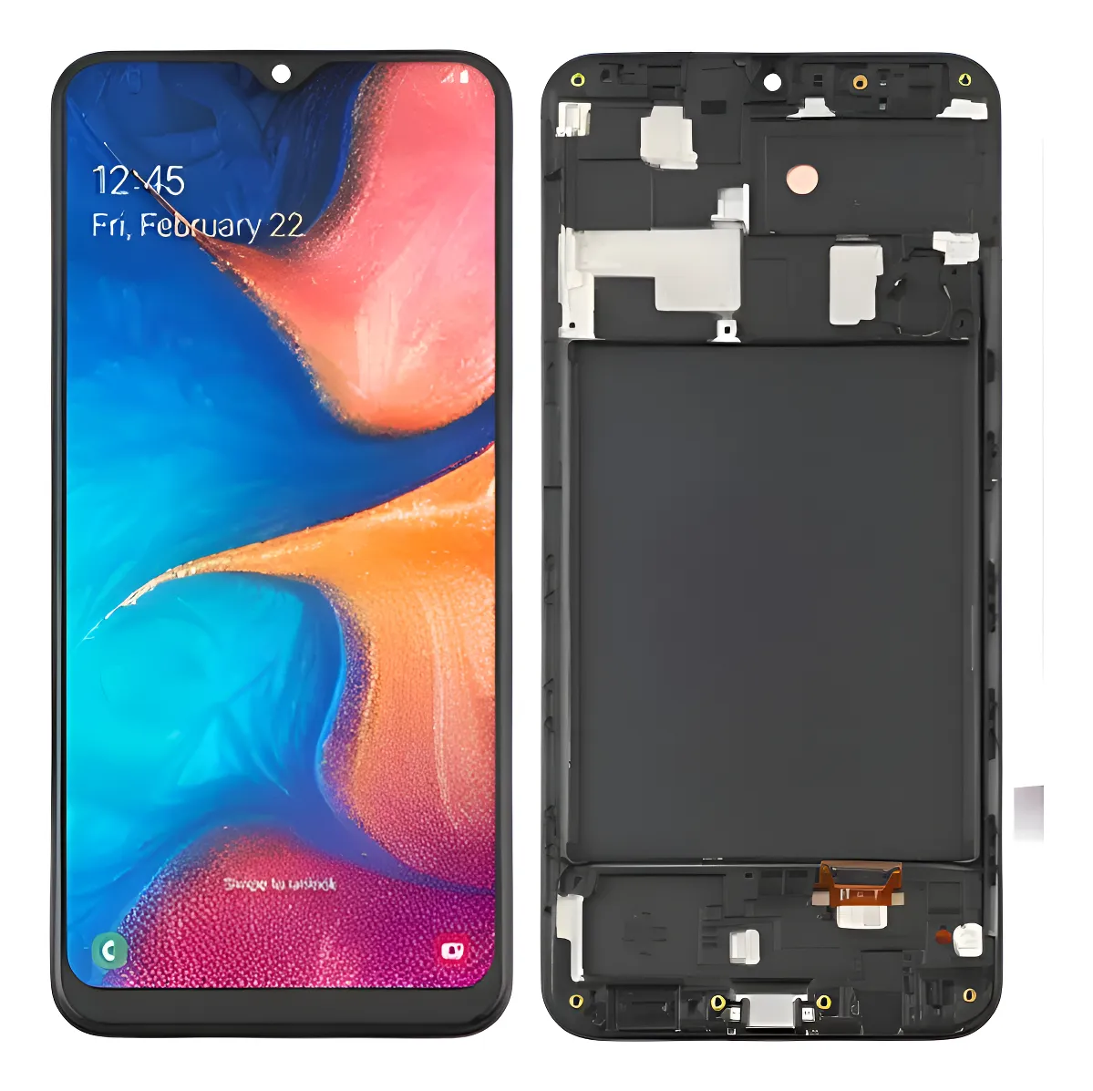 Frontal SAMSUNG A20 ORIGINAL com ARO