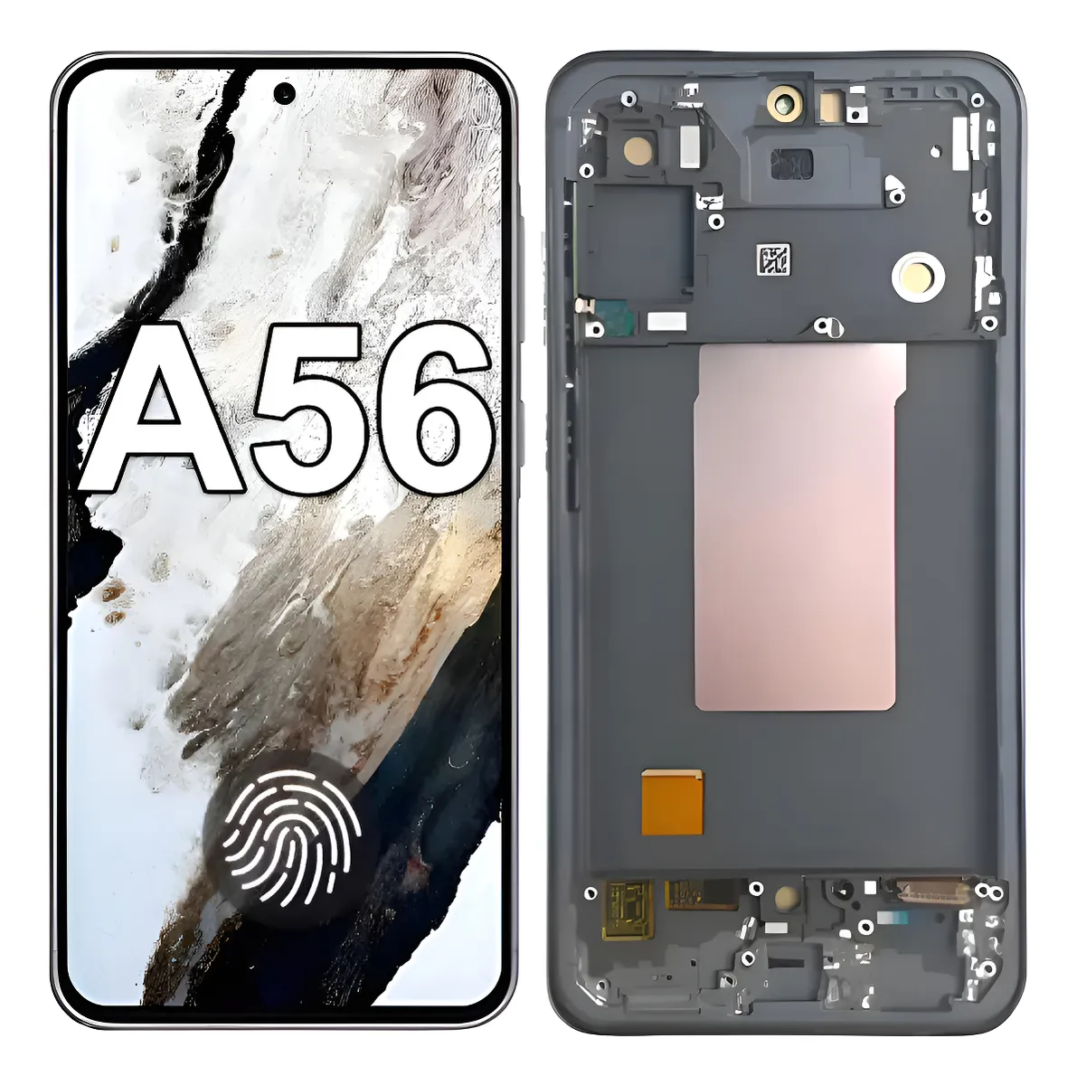 Frontal SAMSUNG A56 OLED com ARO