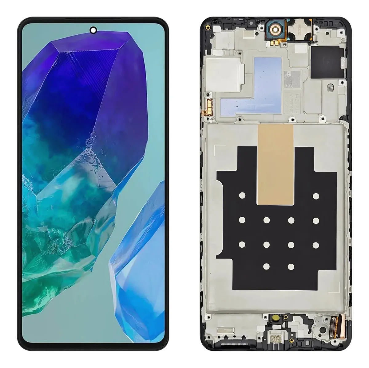 Frontal SAMSUNG M55 OLED com ARO