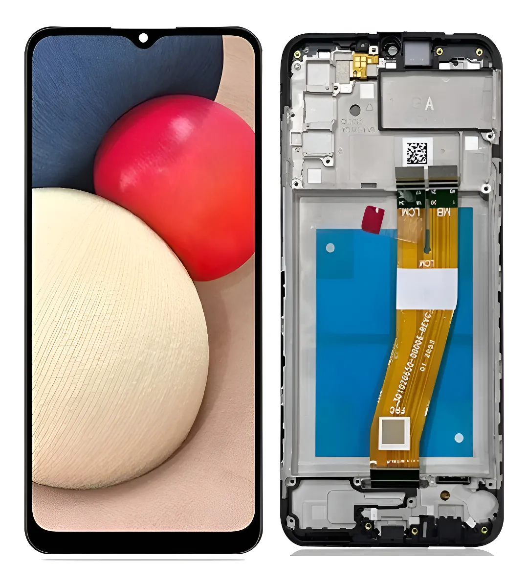 Frontal SAMSUNG A02S com ARO